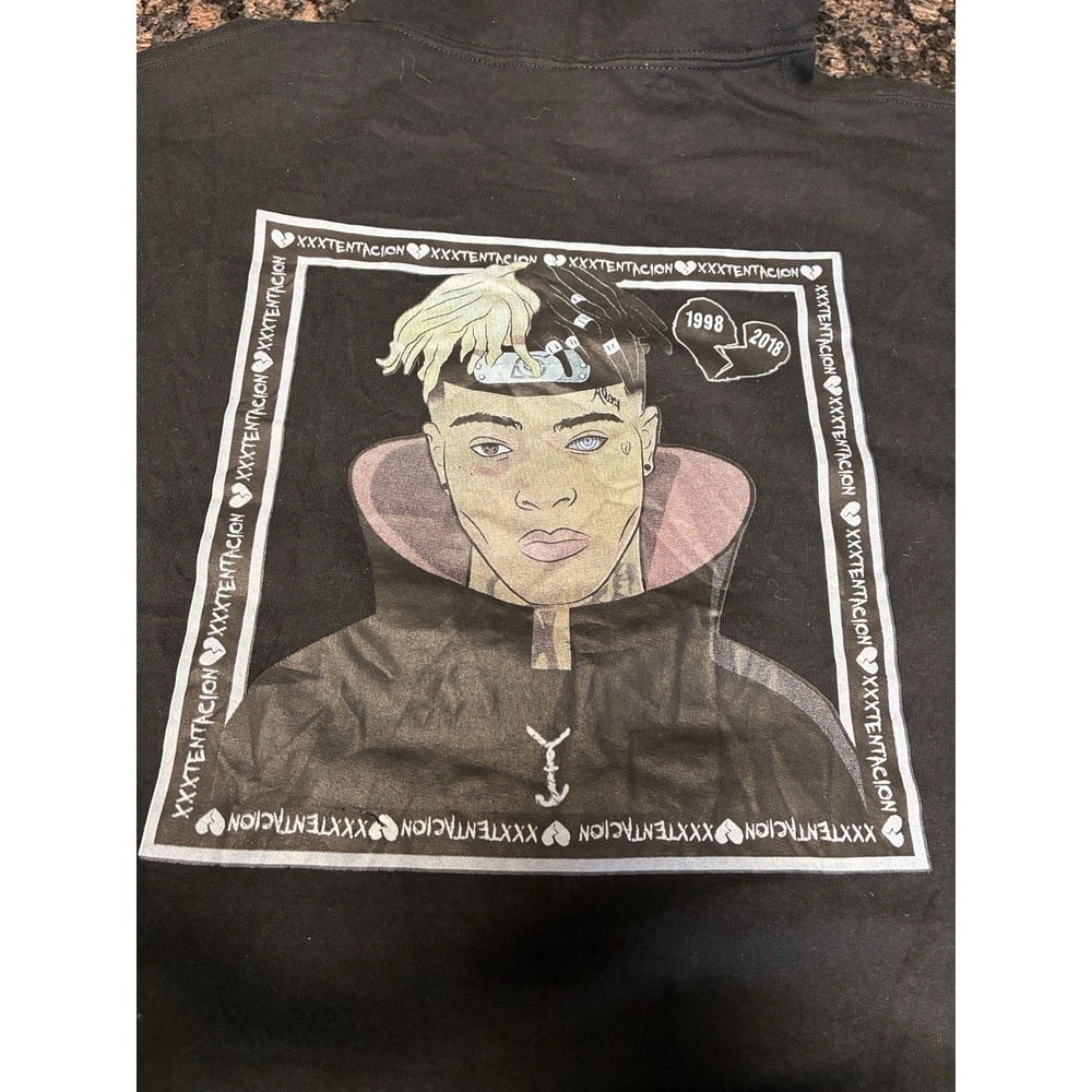XXXTentacion Black Hoodie Rare Medium